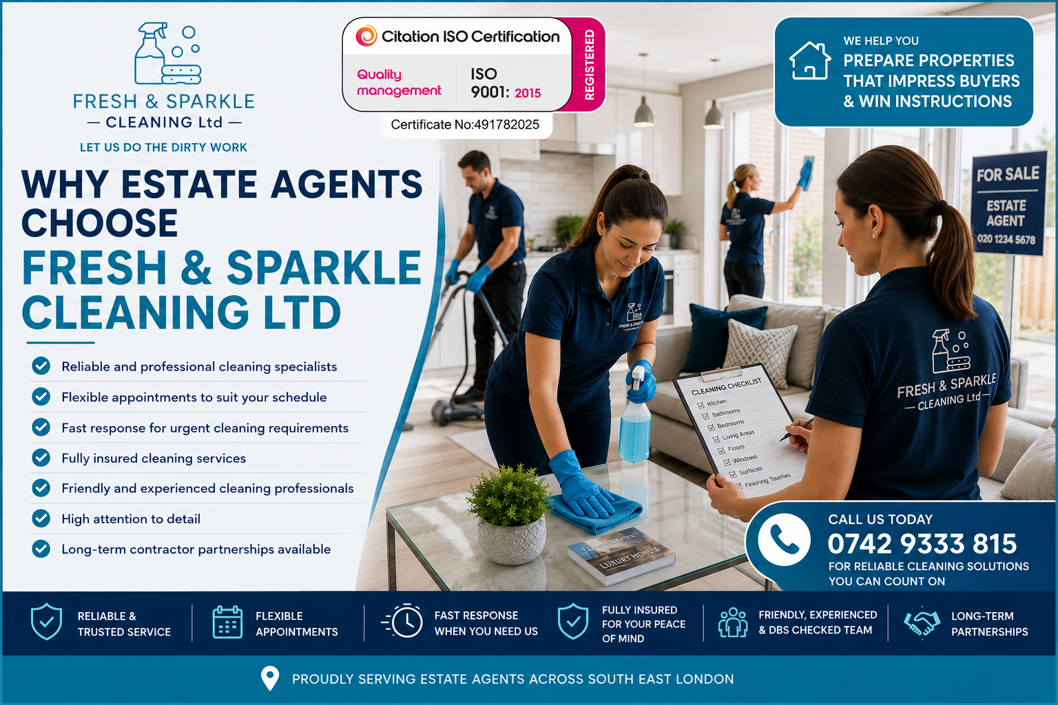 Cleaning Services for Estate Agents in South East London