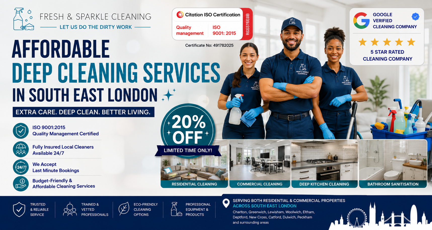 Affordable Deep Cleaning Services in South East London