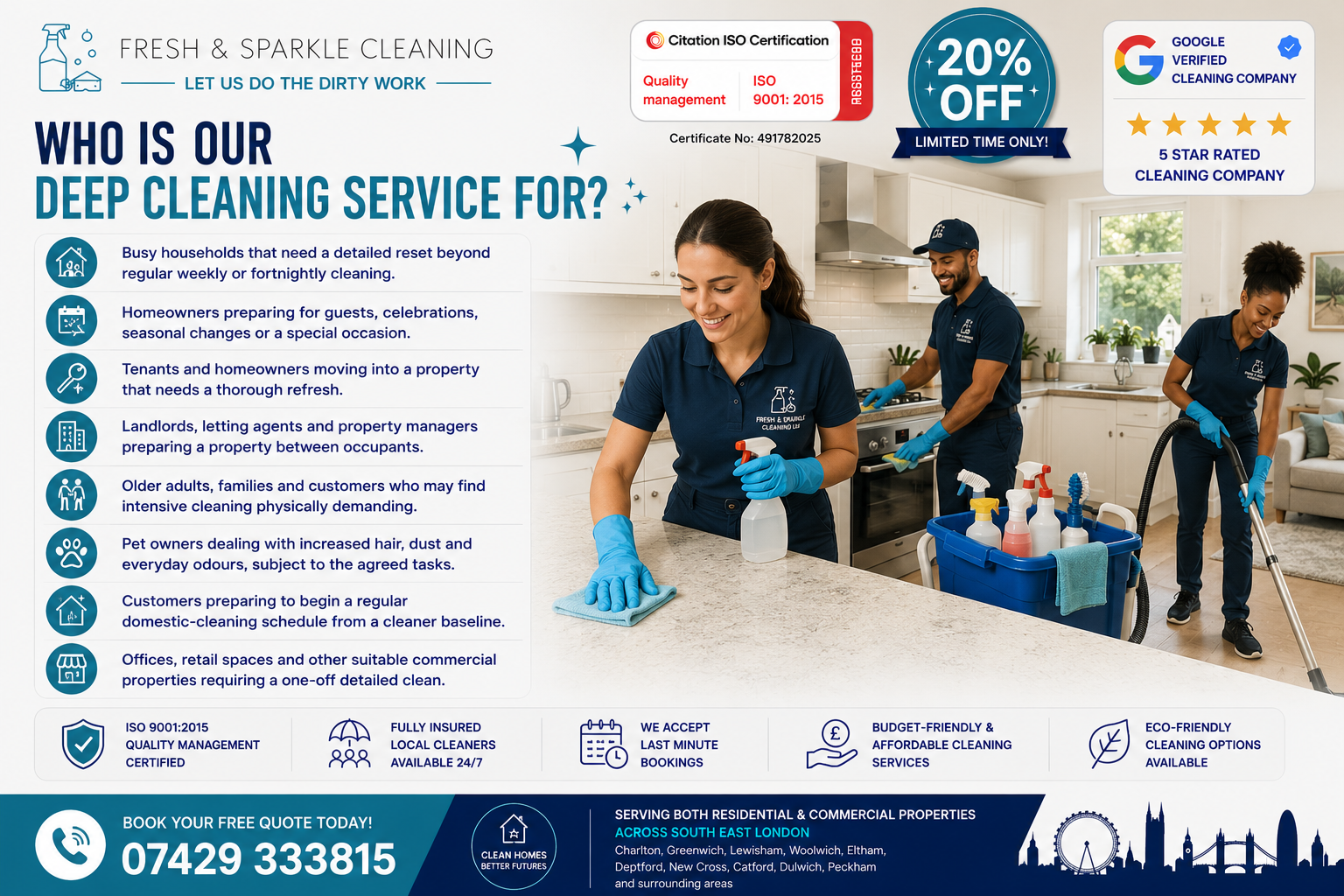 Affordable Deep Cleaning Services in South East London