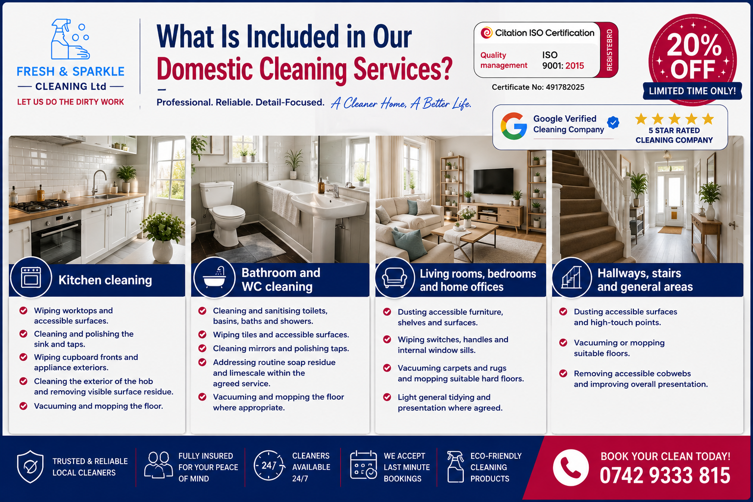 Domestic Cleaning South East London Complete Checklist